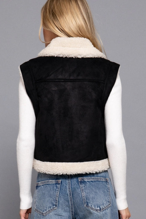 Yellowstone Faux Suede Fur Vest