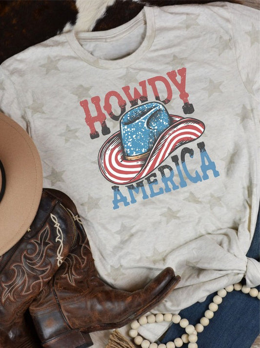 'Howdy America' Graphic T-Shirt