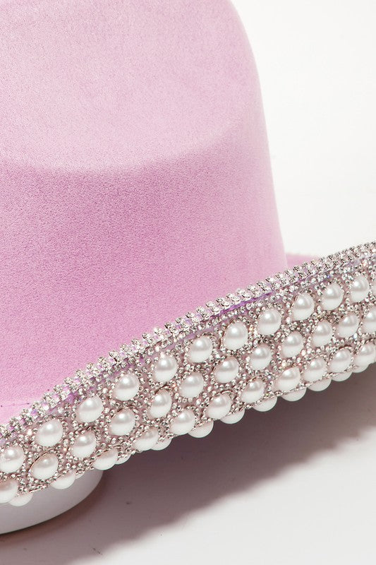 Pink Pearl Hat