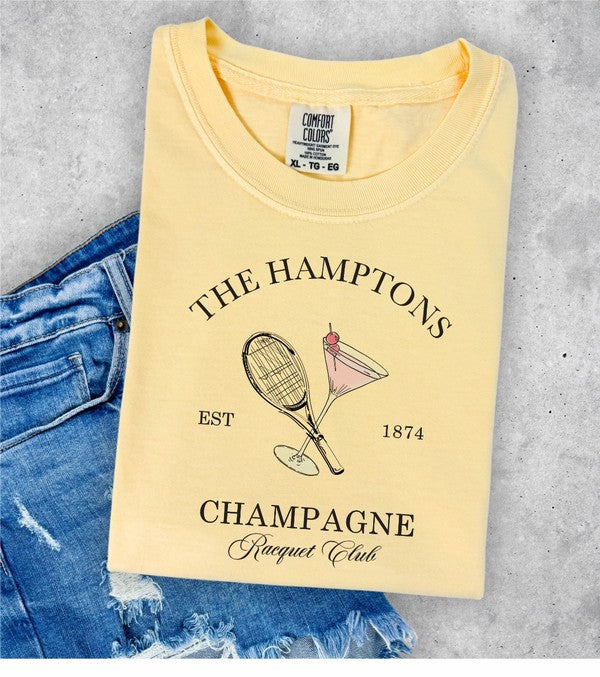 'Hamptons' Graphic T-Shirt in Sunshine
