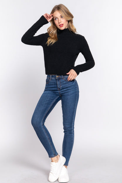 Susan Turtleneck Sweater in Black