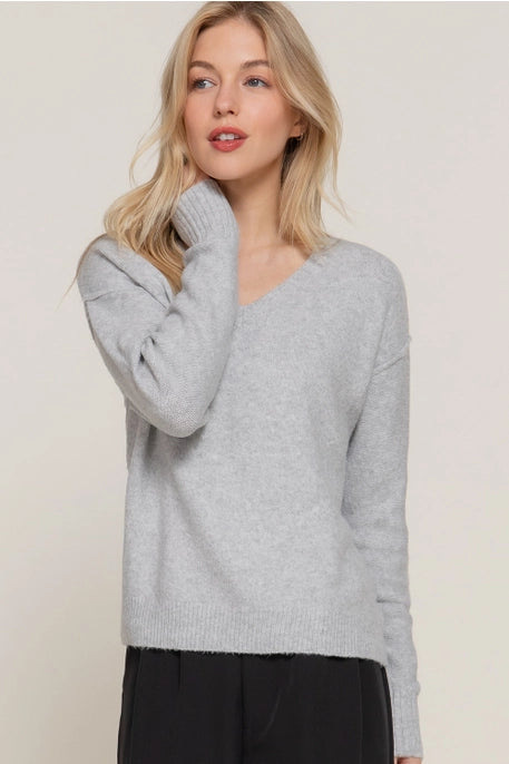 Vail Heather Grey Sweater