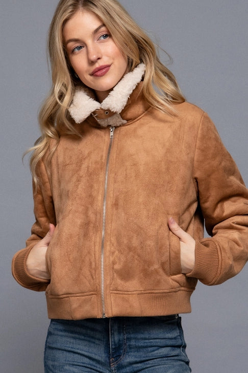 Vail Faux Suede Fur Jacket