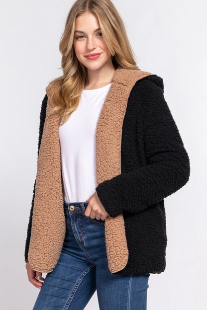 Lauren Reversible Fuzzy Jacket