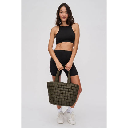 (Pre-Order) Olivia Puffer Tote in Olive