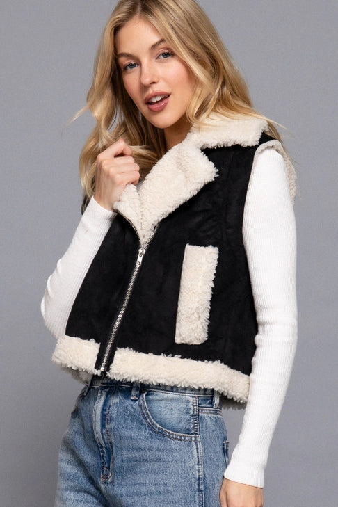 Yellowstone Faux Suede Fur Vest