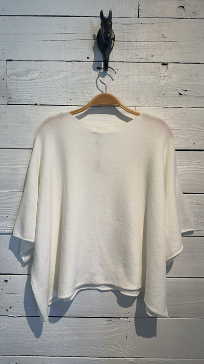 Italy Free Bird Winter White Sweater (One Size)