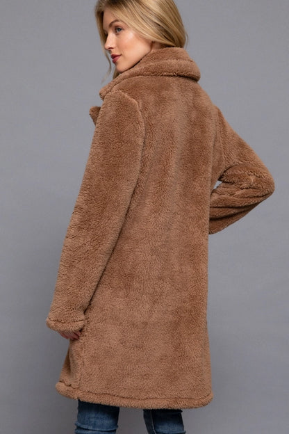 Loretta Camel Faux Fur Coat