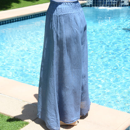 ITALY 100% Linen Pants (Blue)