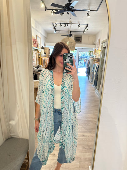 Maldives Aqua Kimono