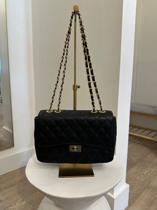 Giselle Black Shoulder Bag