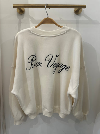 Creme ‘Bon Voyage’ Sweater