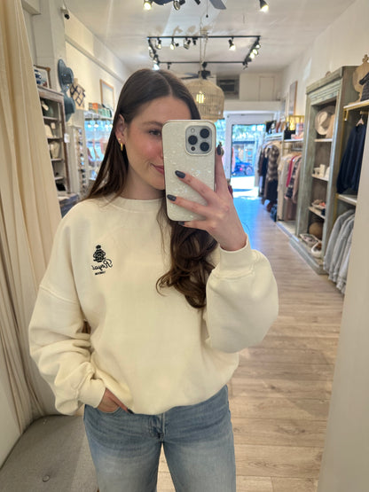 Creme ‘Bon Voyage’ Sweater