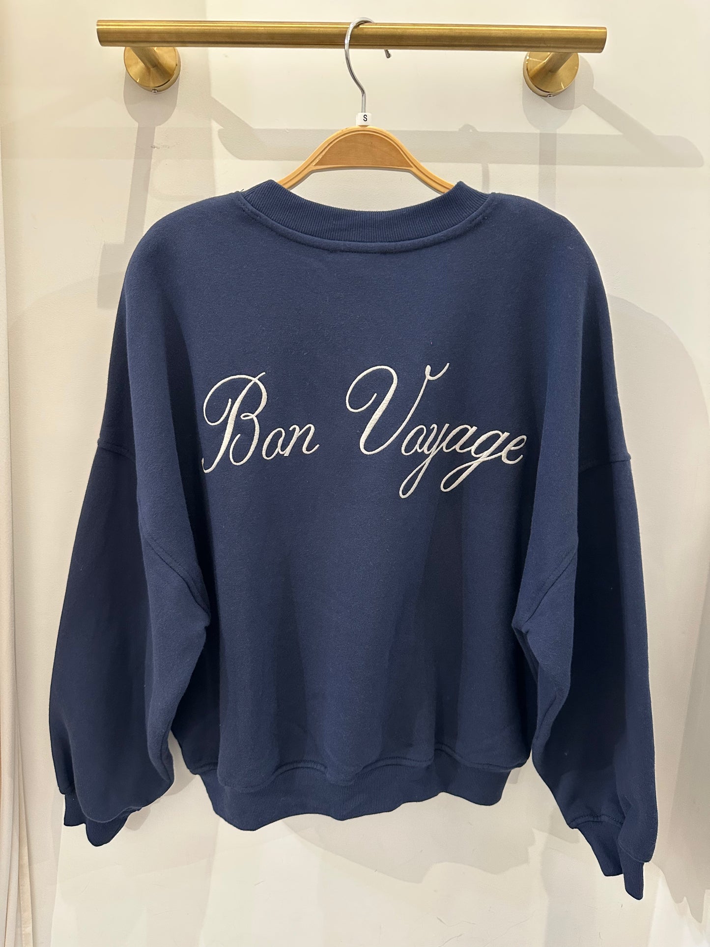 Navy 'Bon Voyage' Sweater