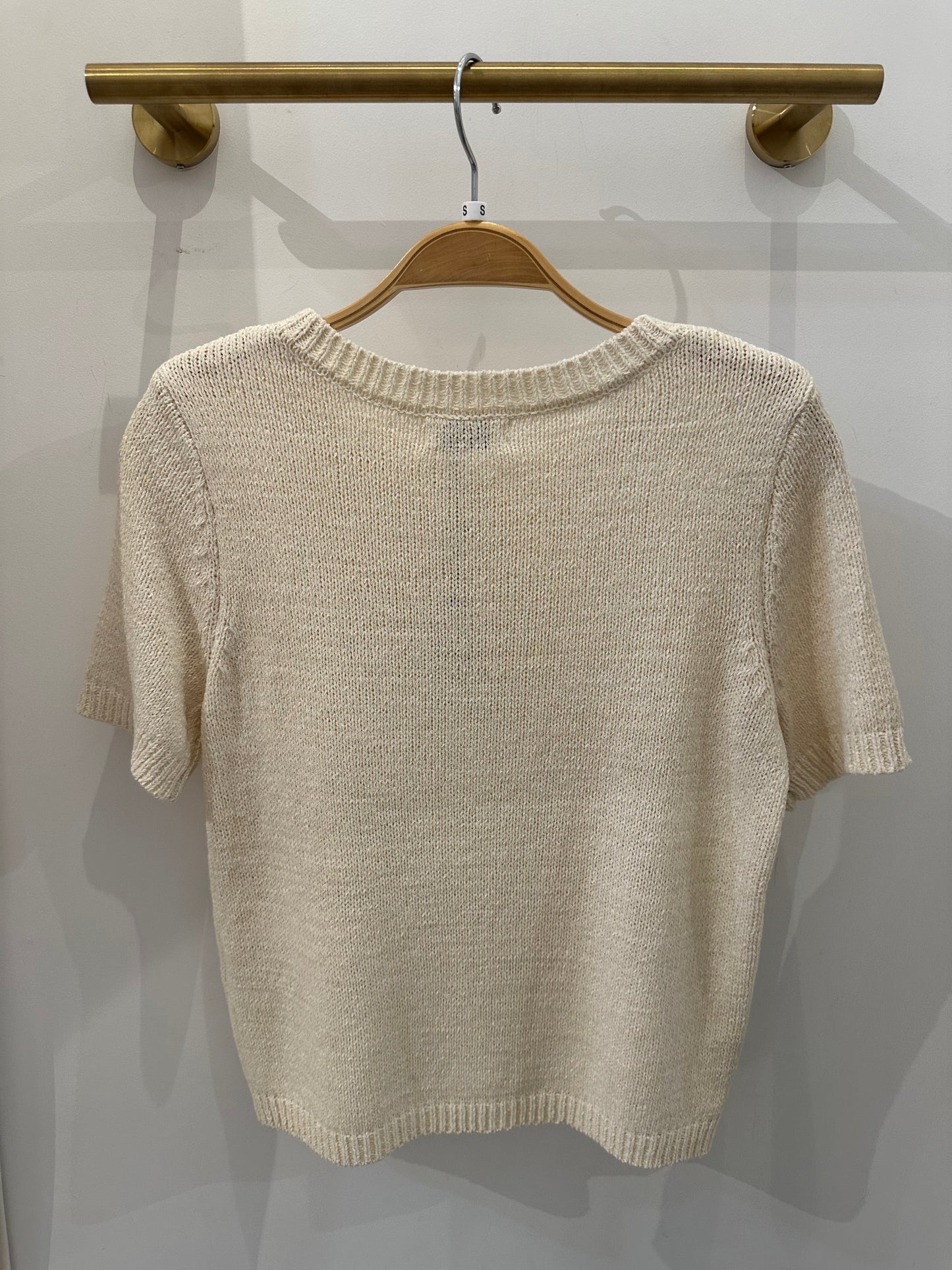 Amy Cream Knit Top