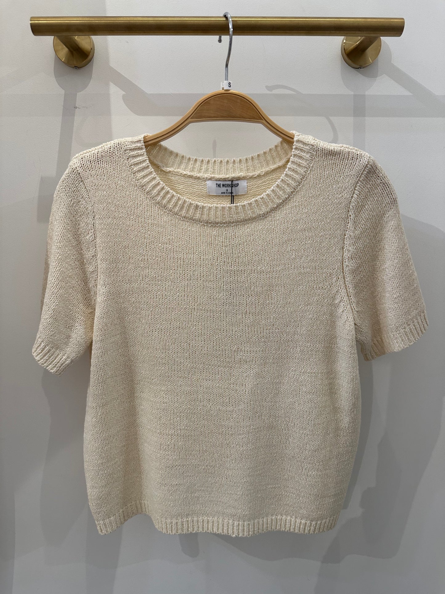 Amy Cream Knit Top