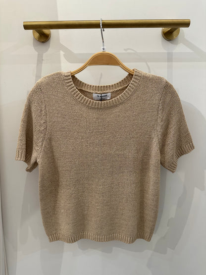 Amy Taupe Knit Top