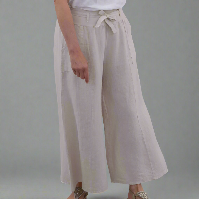 Italy Linen Pants (Creme)