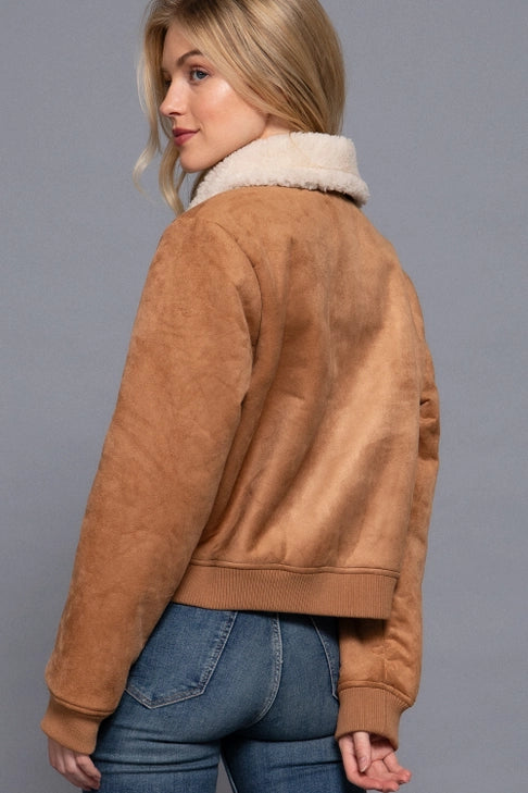 Vail Faux Suede Fur Jacket