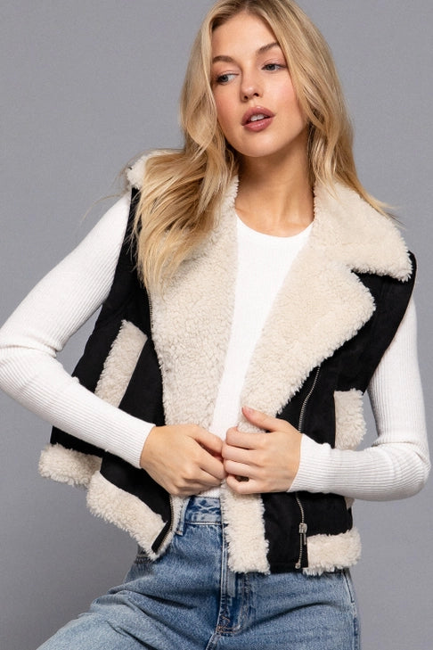 Yellowstone Faux Suede Fur Vest