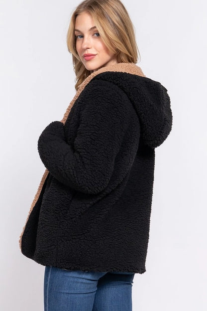 Lauren Reversible Fuzzy Jacket