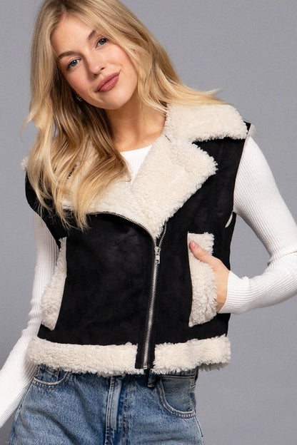 Yellowstone Faux Suede Fur Vest