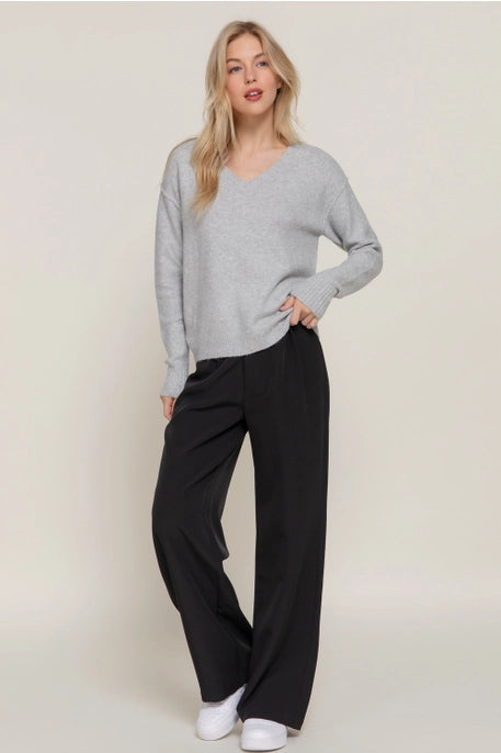 Vail Heather Grey Sweater